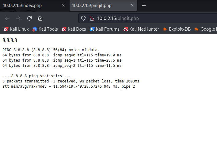 ping 8.8.8.